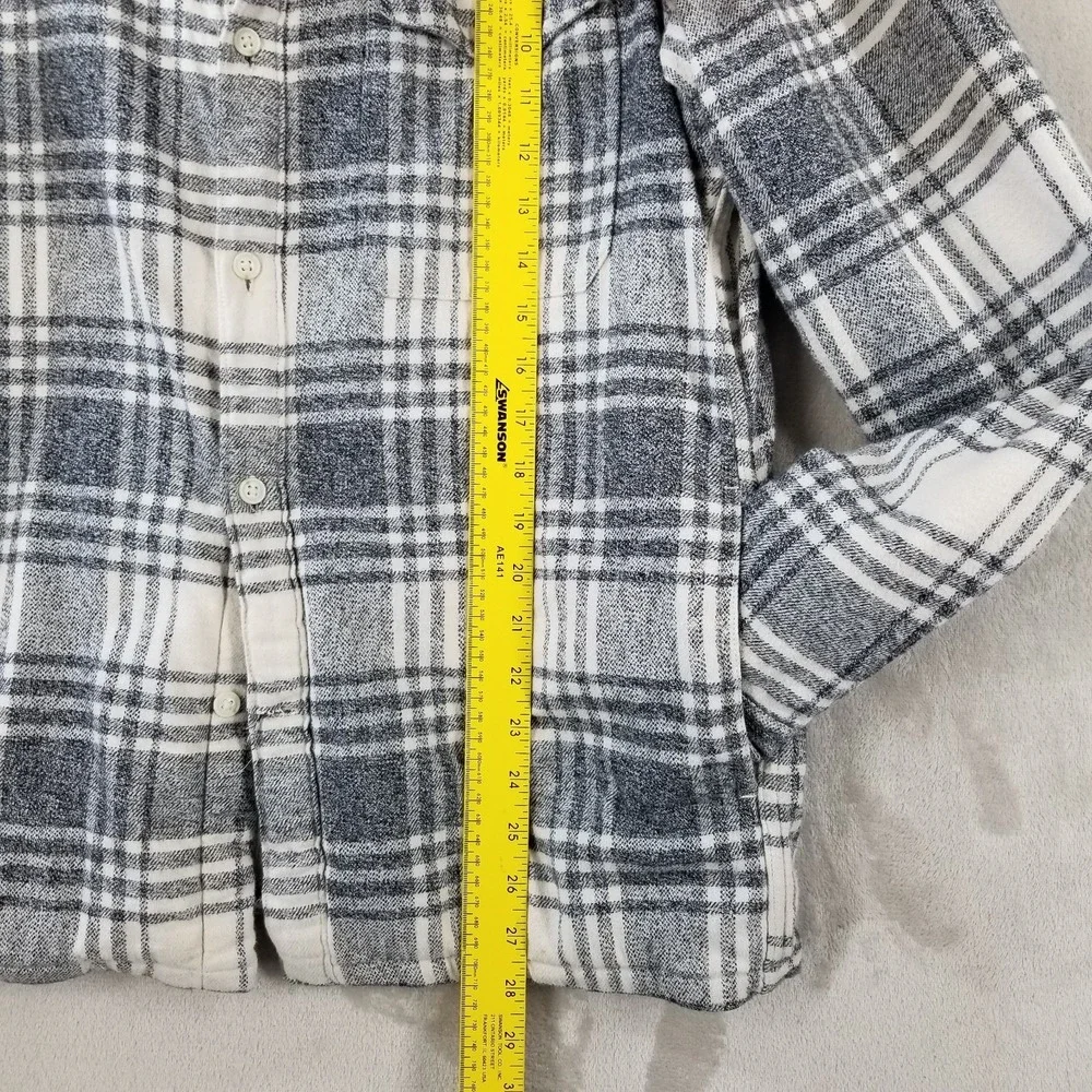 Banana Republic Shirt Men M Flannel Camden Fit Thermal‎ Lined Pockets Shacket